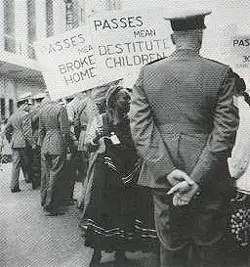 Pass laws are suspended in South Africa