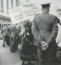 Women Draw up a Petition against Pass Laws