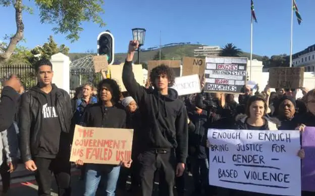 Protest against gender- based violence throughout South Africa