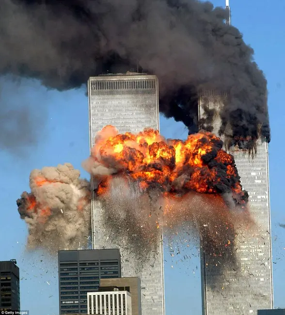Thousands are killed after terrorists crashed hijacked airliners into the World Trade Centre in New York and the Pentagon in Washington