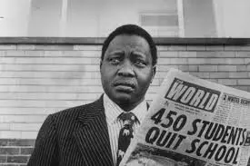 Journalist Percy Qoboza is released from detention