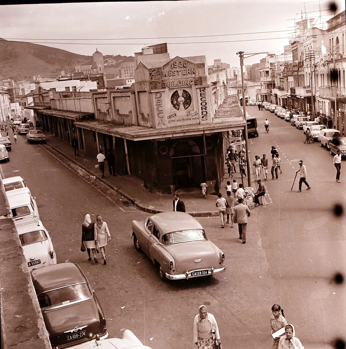 District Six, looking up Hanover Street with Tennant Street going right