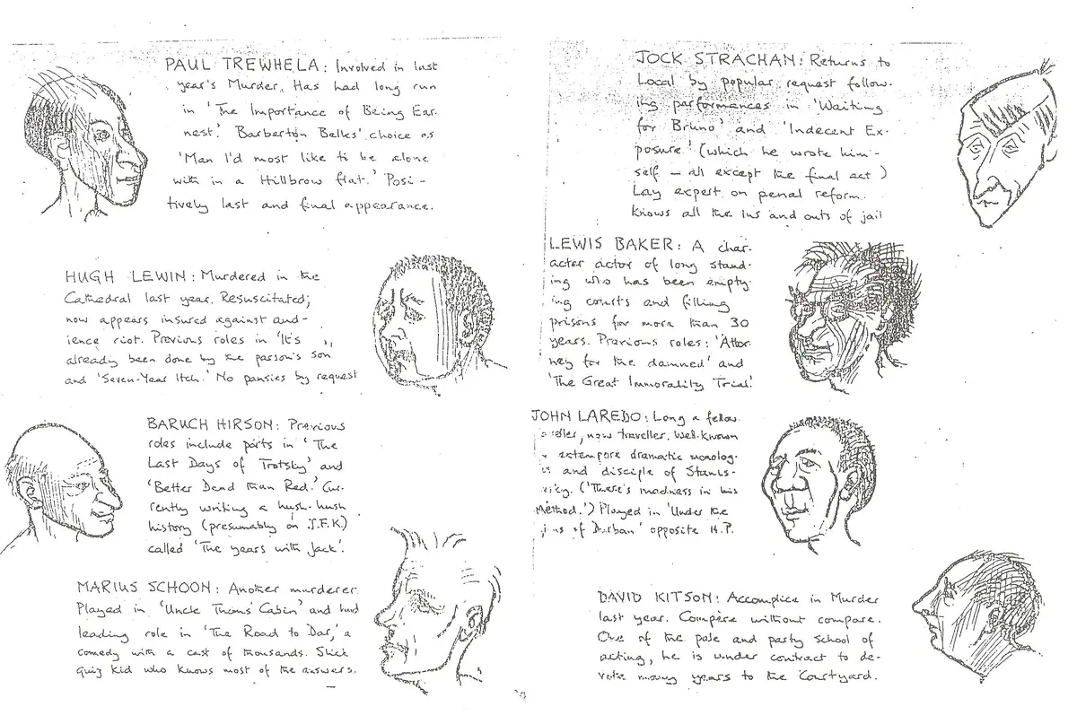 Norman Levy - Courtyard Players Henry IV - 1966 - Inner Page