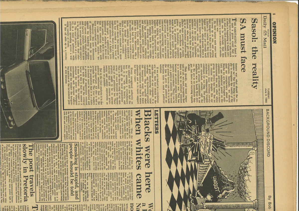 Sasol, the reality SA must face, Rand Daily Mail, 3 June 1980, Part 6
