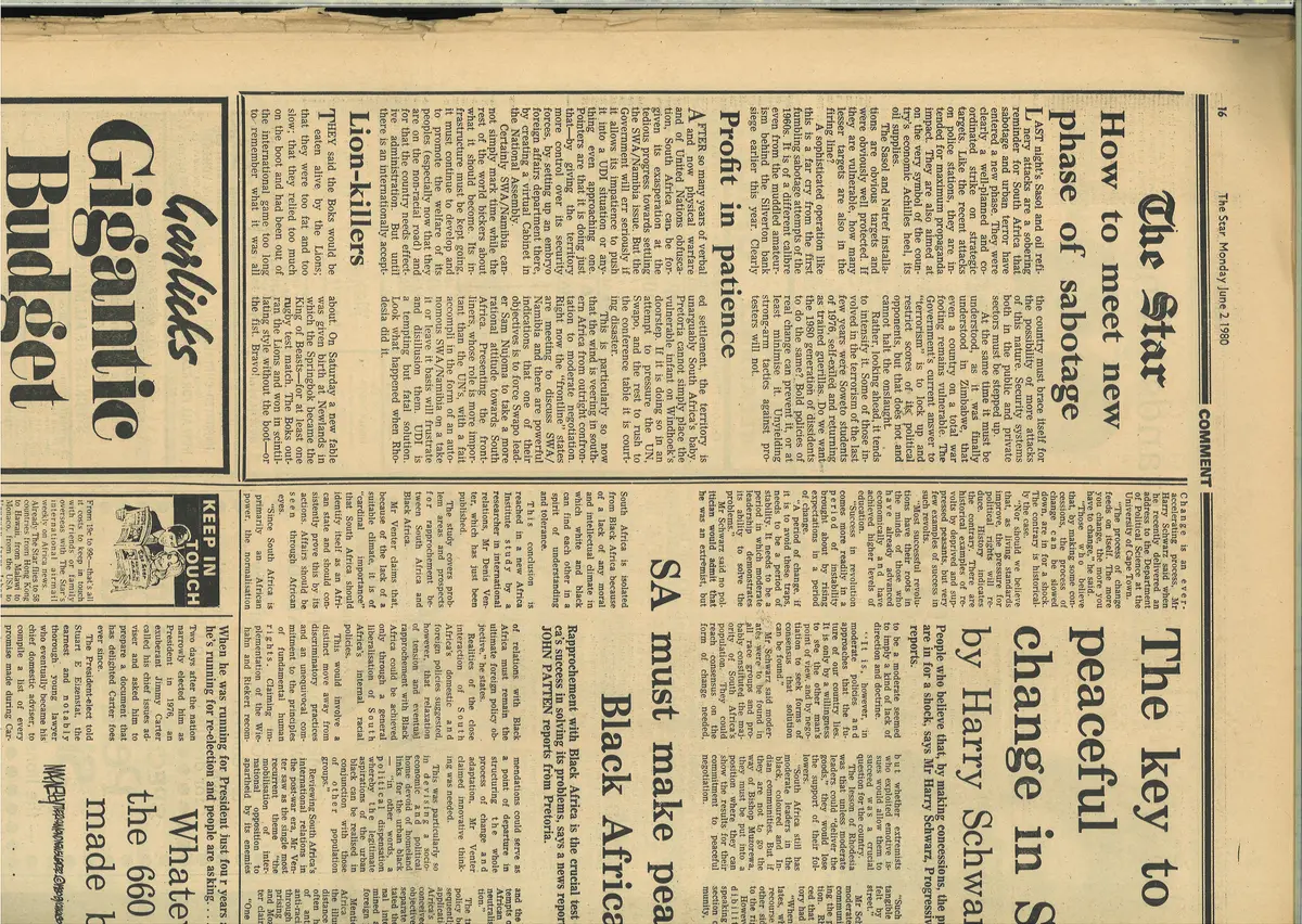 How to meet new phase of sabotage, The Star, 2 June 1980, Part 2
