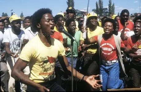 South Africa, East Rand, 1985: COSATO - Congress of South African Trade Unions  rally