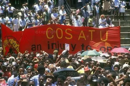 South Africa, Durban,1985: the COSATU - Congress Of South African Trade Unions,  launch