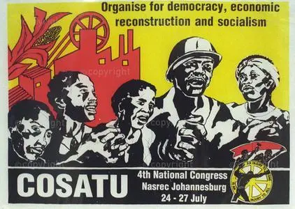 South Africa, Johannesburg: anti-apartheid poster