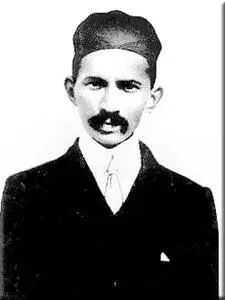 Gandhi in his 20s