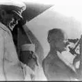 Gandhi on a ship