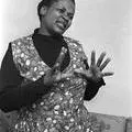 Albertina Sisulu speaking after her release from 90-day detention September 1963 S