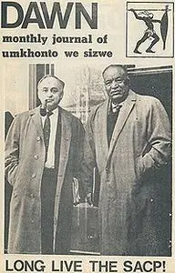 Dawn Front Cover: Yusuf Dadoo & JB Marks July 1981.