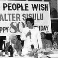 Albertina Sisulu speaks at her husband 80th birthday  1992