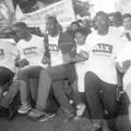 HIV (Aids) protest at an Aids conference, Durban, 2000