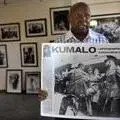 Alf Khumalo holds one of his images