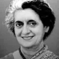 Indira Gandhi.