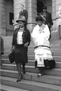 Winnie Mandela at Rivonia Trial (BAHA)