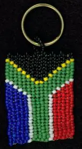 South African flag key chain