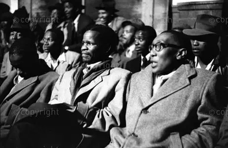 Oliver Tambo at a boxing match