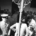 Police force open a window to the Indian Congress offices in Johannesburg on July 31st 1952