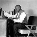 Chief Luthuli at home during one of his banning orders in Groutville near Stanger
