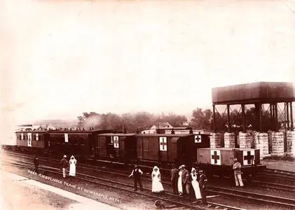 Boer ambulance train, Newcastle Natal. Martin Plaut collection