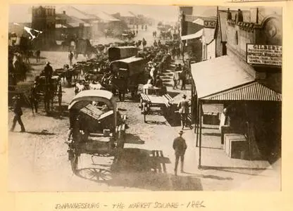 Johannesburg Market Square, 1886. Martin Plaut collection