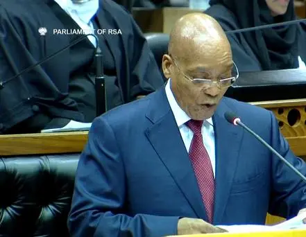 Zuma delivering SONA