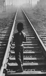 Child on a railway line