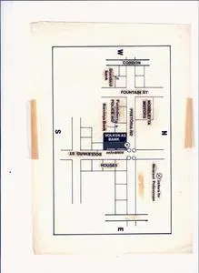 Court Exhibit, map of bank location. Silverton and Soekmekaar trial, 1980.