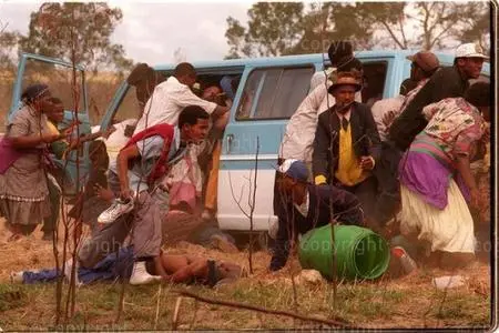 A scramble, Bisho Massacre
