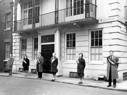 Dadoo and members of the Anti-Apartheid League