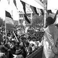 Part of the large crowd that assembled at Fordsburg to protest, 1951