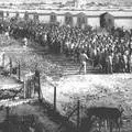 Protest march. Transvaal, June 1958: After the ban on politics in parts of the Marico district