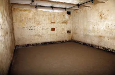 The holdingcells below ground level