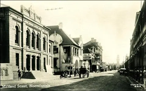Maitland Street in Bloemfontein 1910s
