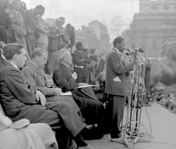 A Boycott Rally took place in Trafalgar Square, London, 1960