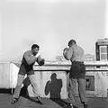 Boxing with champion Jerry Moloi