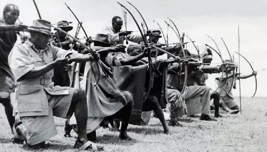 The Kikuyu Home Guard exercise during the Mau Mau rebellion - Kenya, August 1951