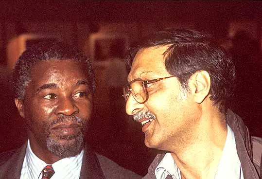 Omar Badsha and President Thabo Mbeki in Denmark 2002