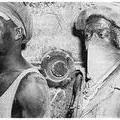 Miners waiting for their wages 