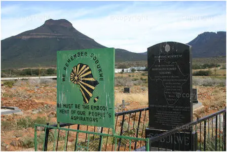 The grave of Robert Sobukwe in Graaf-Reinet