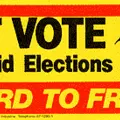 dont vote sticker