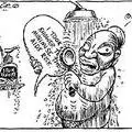 Controversial cartoon or Jacob Zuma which appeared in the Sunday Times, by Zapiro