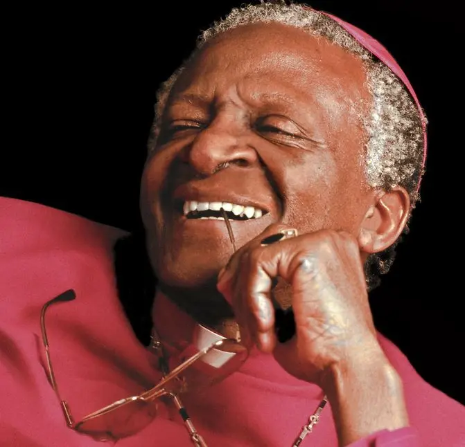 Tutu laughing