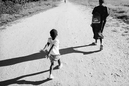 Heading Home (walking home from school). Rhulani. Northern Province