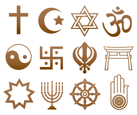 Origins of major world religions reflected in SA