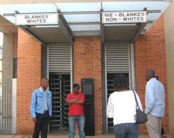 The entrance to the Apartheid museum in Johannesburg. Picture source: photos.igougo.com