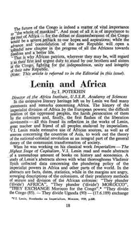 Lenin and Africa