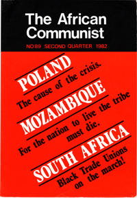 The African Communist No 89, Second Quarter 1982